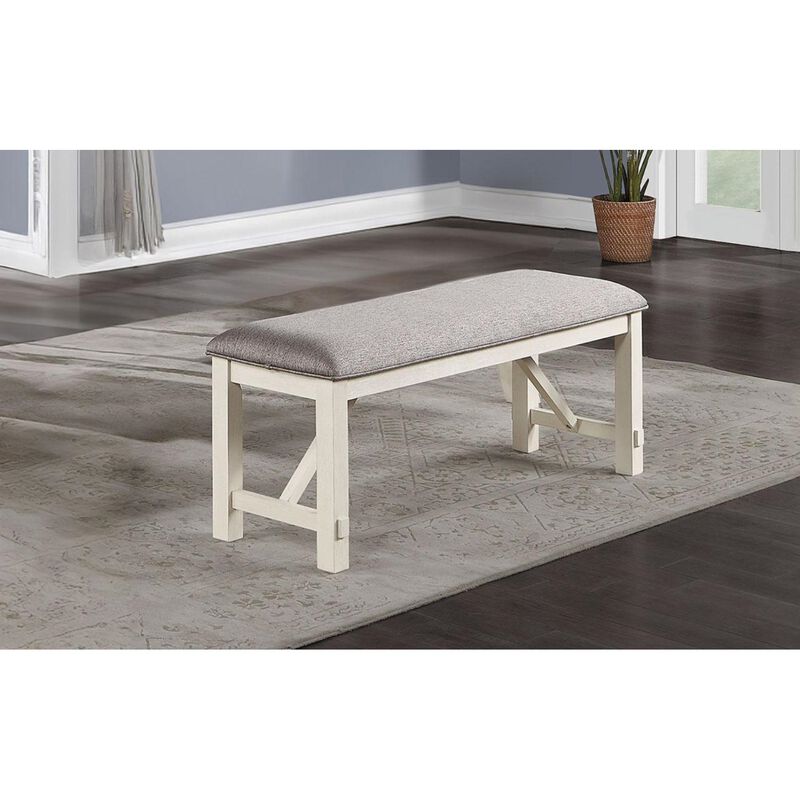 Streamdale Dining Room Furniture 1X Bench Fabric Cushion Seat Clean Lines image number 3