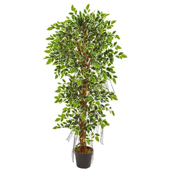 Nearly Natural 5-ft Elegant Ficus Artificial Tree