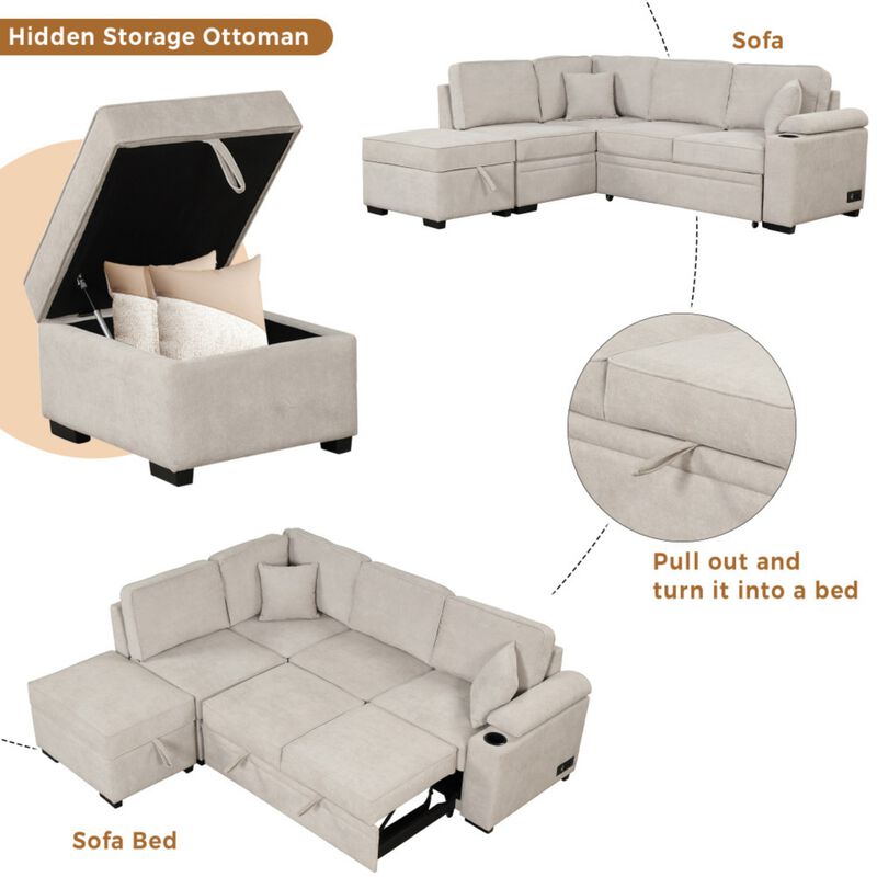 Nordce 2-in-1 Sleeper Sofa Bed image number 4