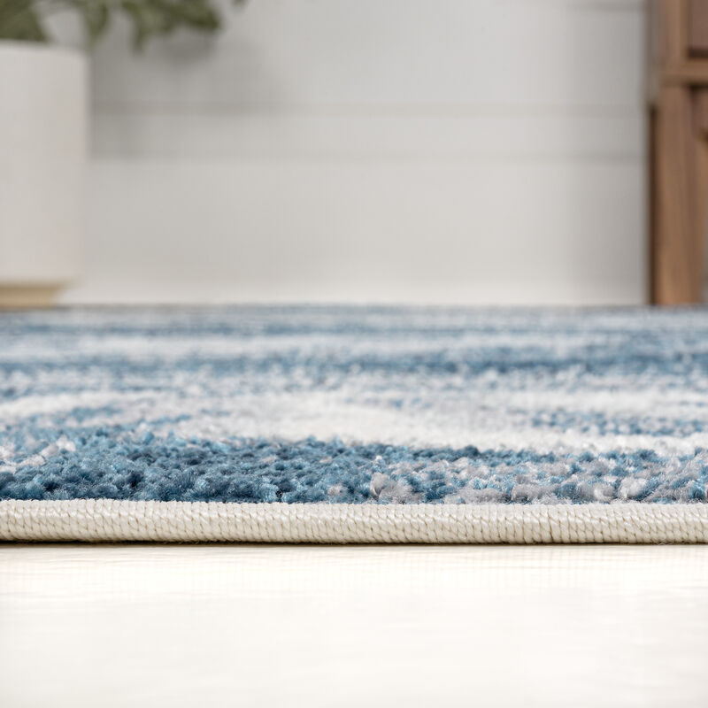 Eleni Contemporary Glam Abstract Marble Area Rug