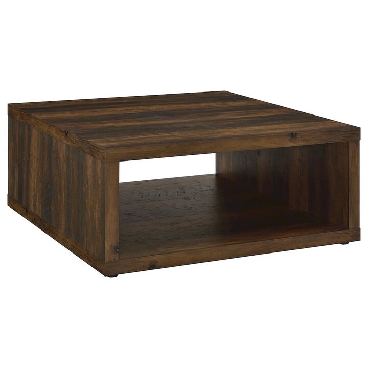 Coaster Co. of America Frisco Square Engineered Wood Coffee Table Dark Pine