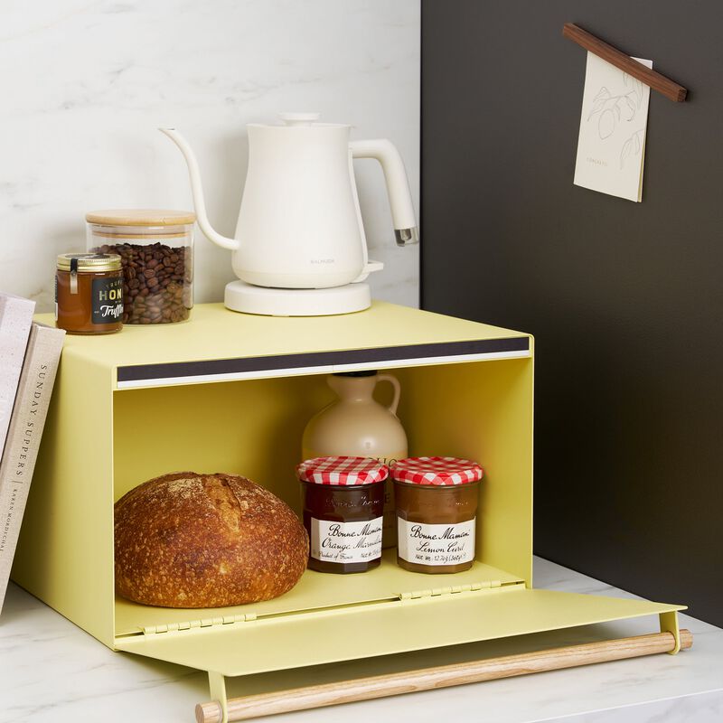 Bread Box - Steel + Wood image number 2