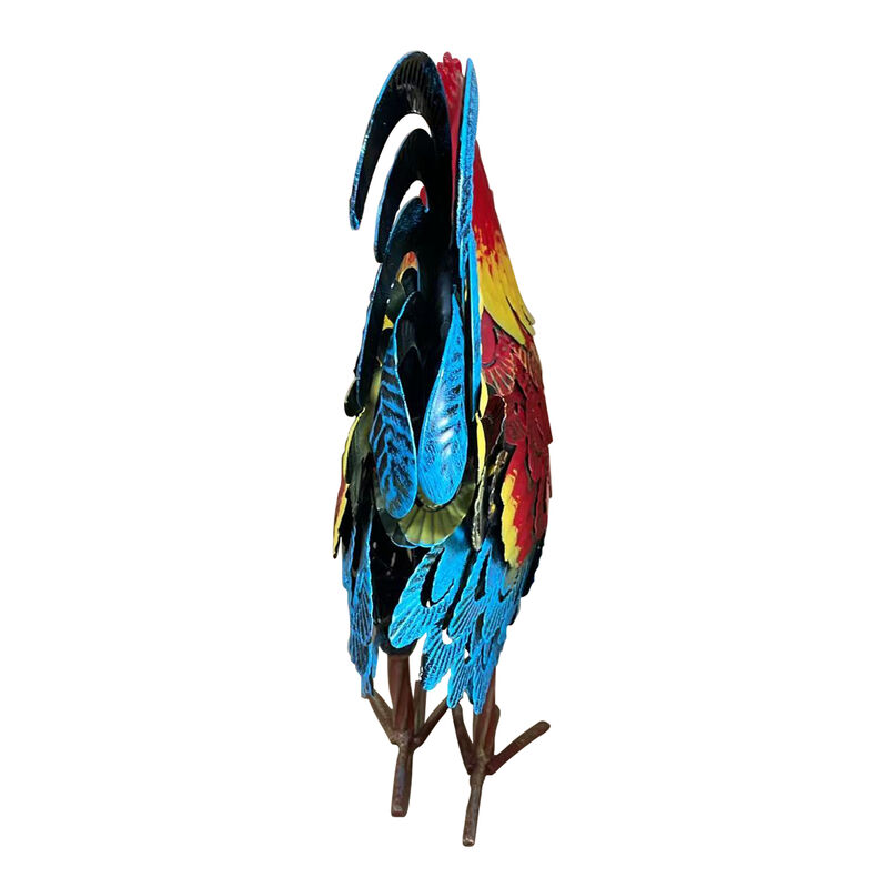 Rutgat Wrought-iron rooster garden statue image number 4