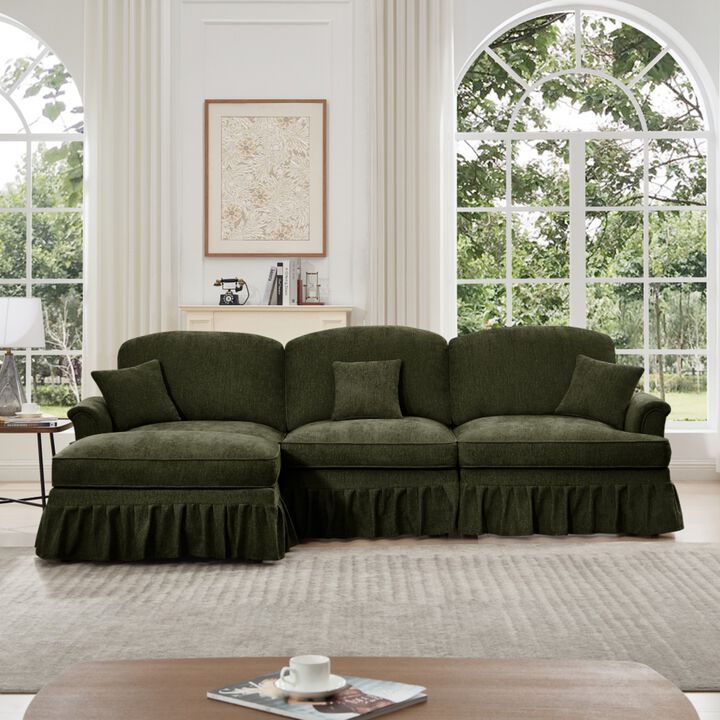 Kaxnir Mid-Century Modern L-Shaped Sectional