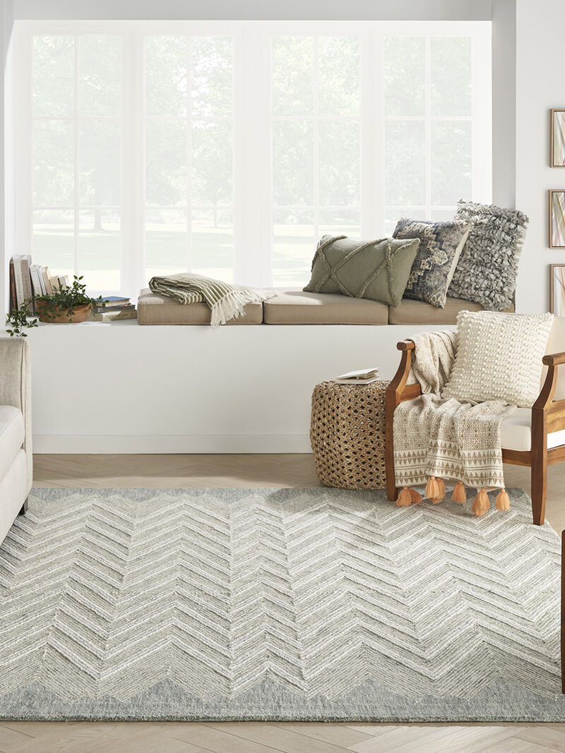 Interlock ITL04 Teal 7'9" x 9'9" Rug