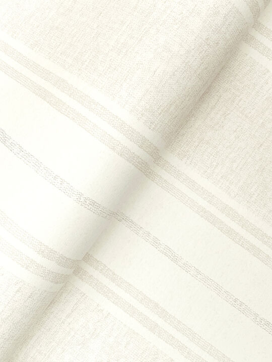 Maddox Light Grey Flannel Stripe Wallpaper