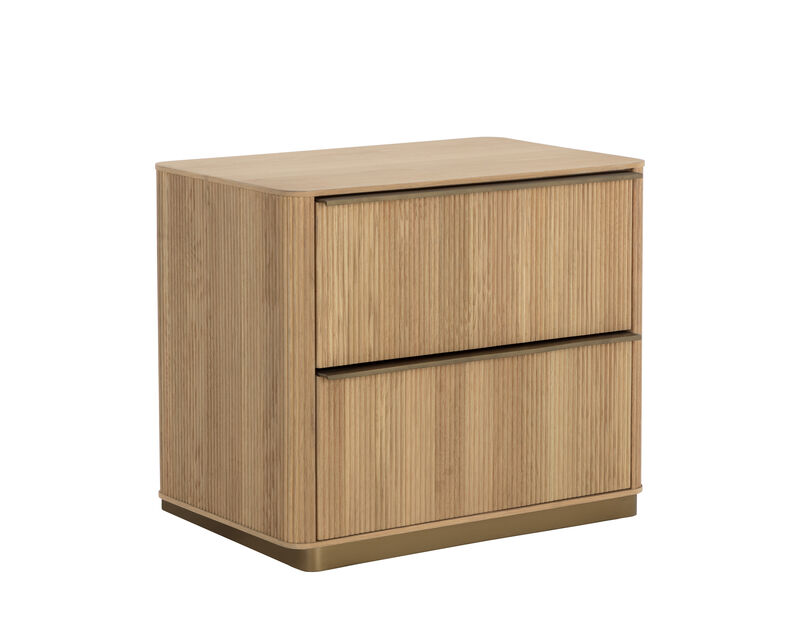 Kalla Rustic Oak Nightstand