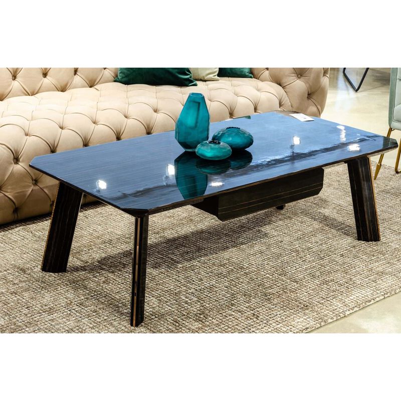 1-Drawer Ebony Coffee Table | OROA Modern Chadwick image number 3