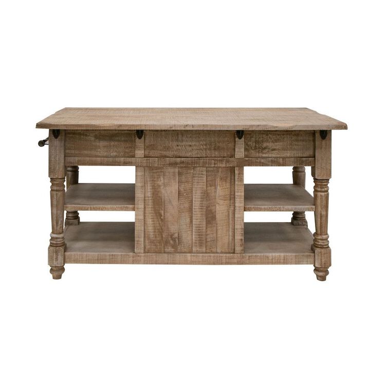 Crafters and Weavers Stonegate Kitchen Island - Natural