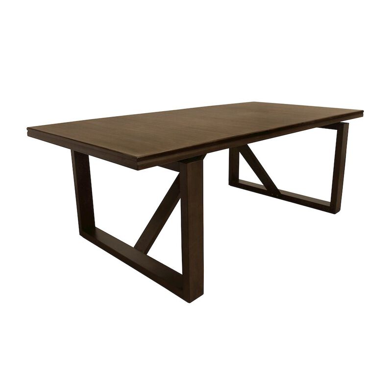 Alex Hanilton Scott Dining Table in Solid Birch Wood with Antique Brown Finish
