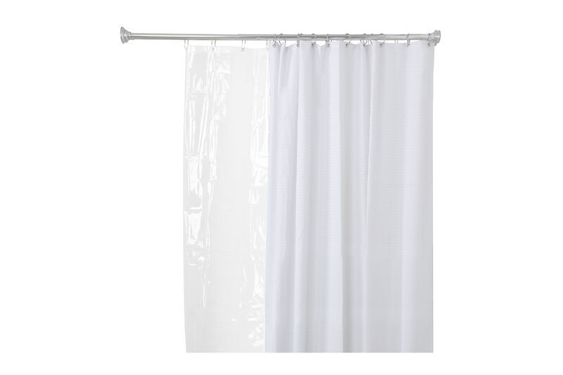 Adjustable 72" Aluminum Double Shower Curtain Rods image number 5