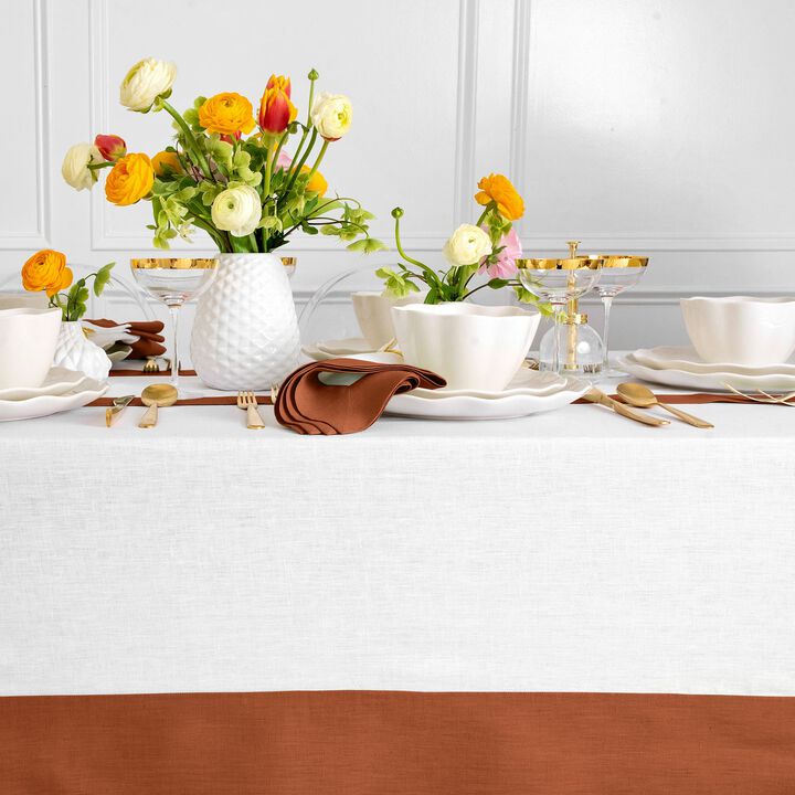Solino Home 100% Pure Linen Tablecloth - Contempo