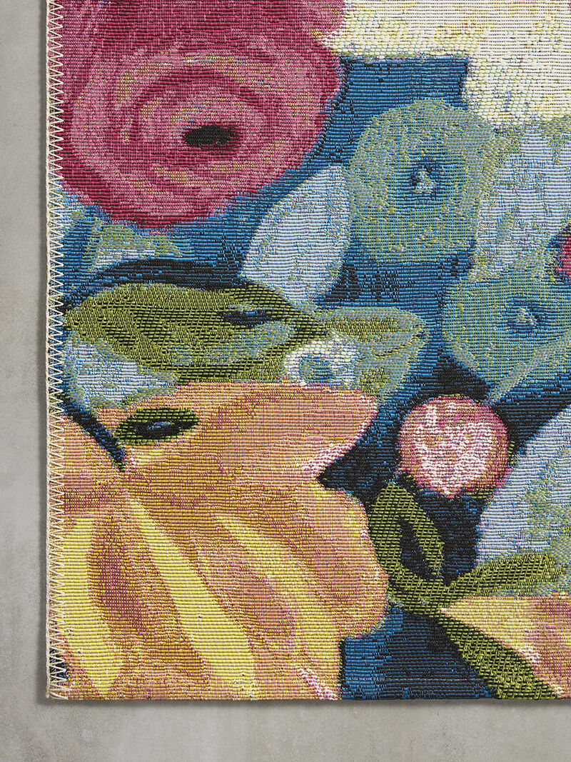 Botancical BOT02 Navy/Multi 18" x 18" Sample Rug