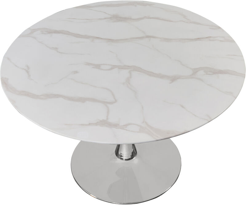 Meridian Furniture Tulip Chrome Dining Table image number 2