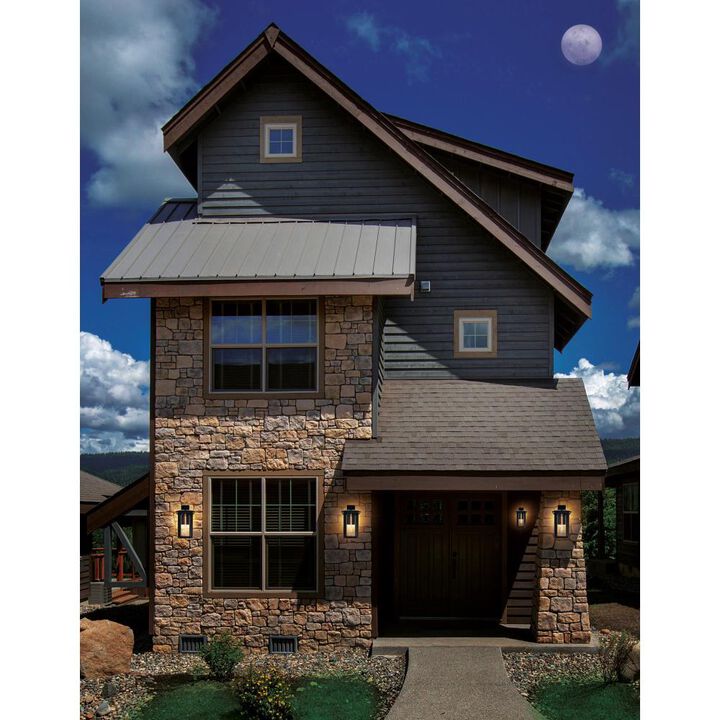 Crawford 1 Light Black Outdoor Wall Light