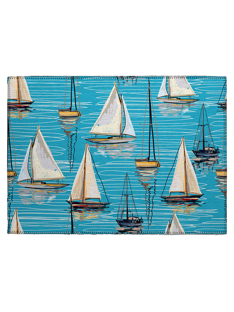 Harbor HA8 Teal 20" x 30" Rug