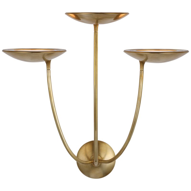 Keira Large Triple Sconce image number 0