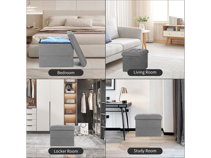 Foot Rest Stool with Thicker Foam Padded Seat