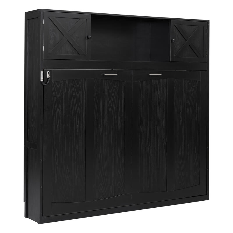 Merax  Bed with Storage Cabinets