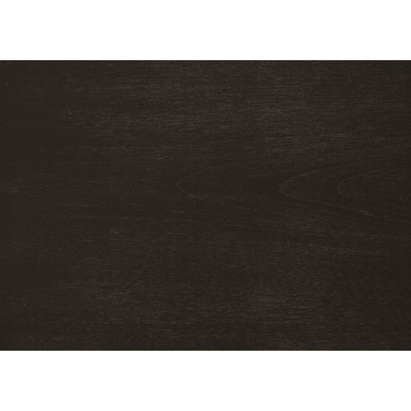 Bron Nightstand, 2 Drawers, Dark Cherry Brown Birch Veneer, 28 Inch - Benzara