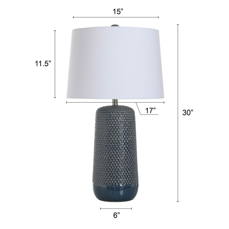 Stowe Woven Wicker Table Lamp