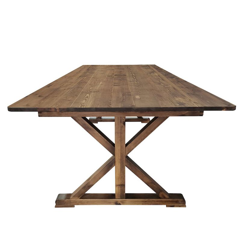 Flash Furniture 8' x 40 Farm Style Dining Table with X-Legs for Commercial and Residential Use