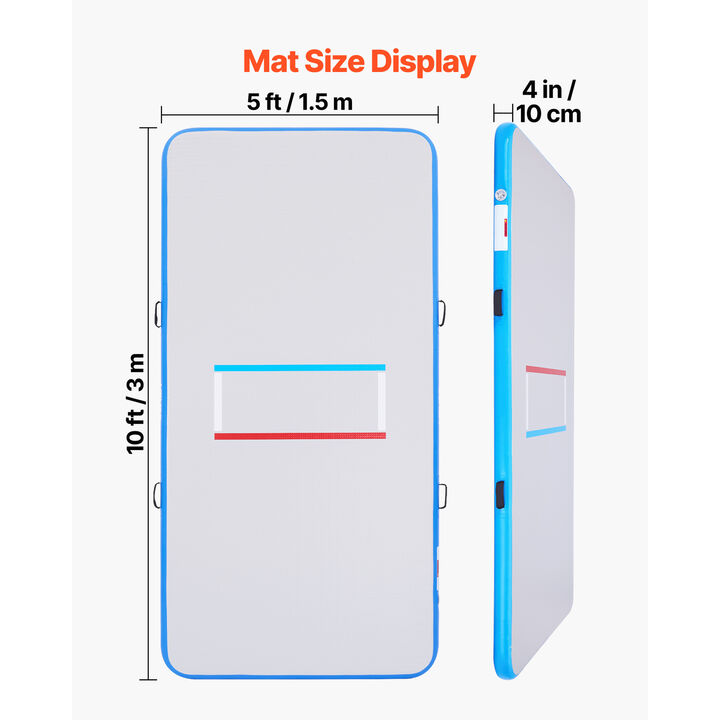 Inflatable Wrestling Mat Martial Arts Mat 10x5 ft Gymnastics MMA Jiu Jitsu Mat
