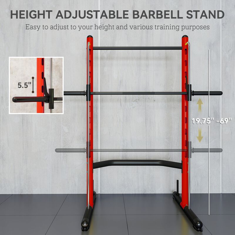 Hivvago Squat Rack with Pull Up Bar and Adjustable Bench image number 4