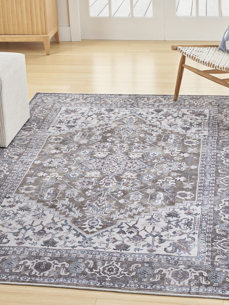 Machine Washable Series 1 SR104 Olive 5'3" x 7'3" Rug