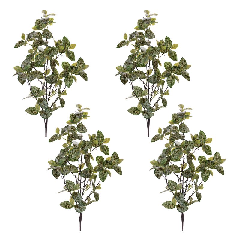 Set of 4 Mosaic Leaf Sprays for Vases, Centerpieces, or Decorative Arrangements