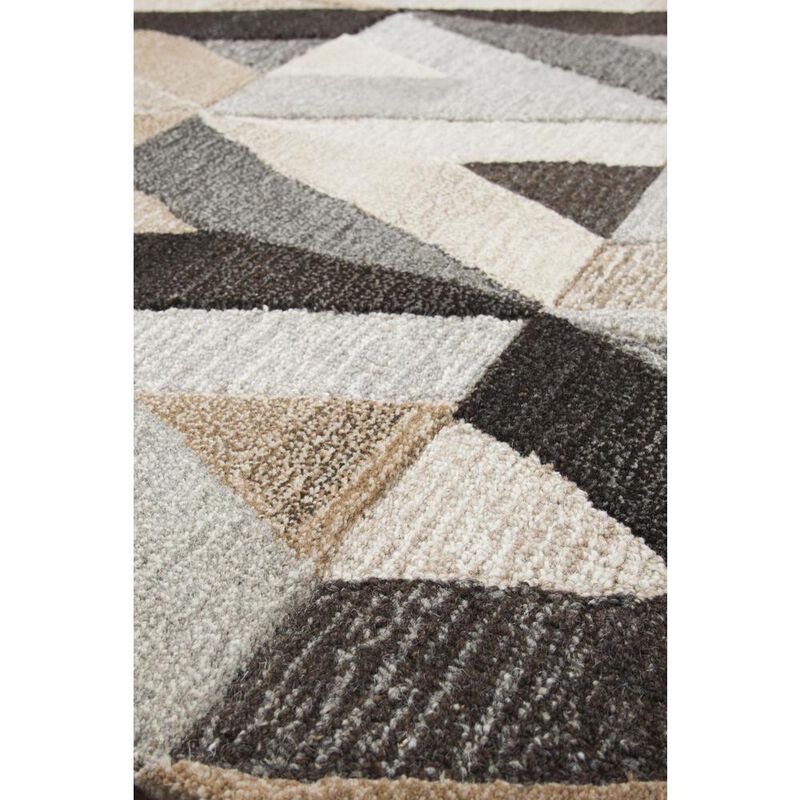 Hand Tufted Cut & Loop Pile Wool Rug, 8' x 10'