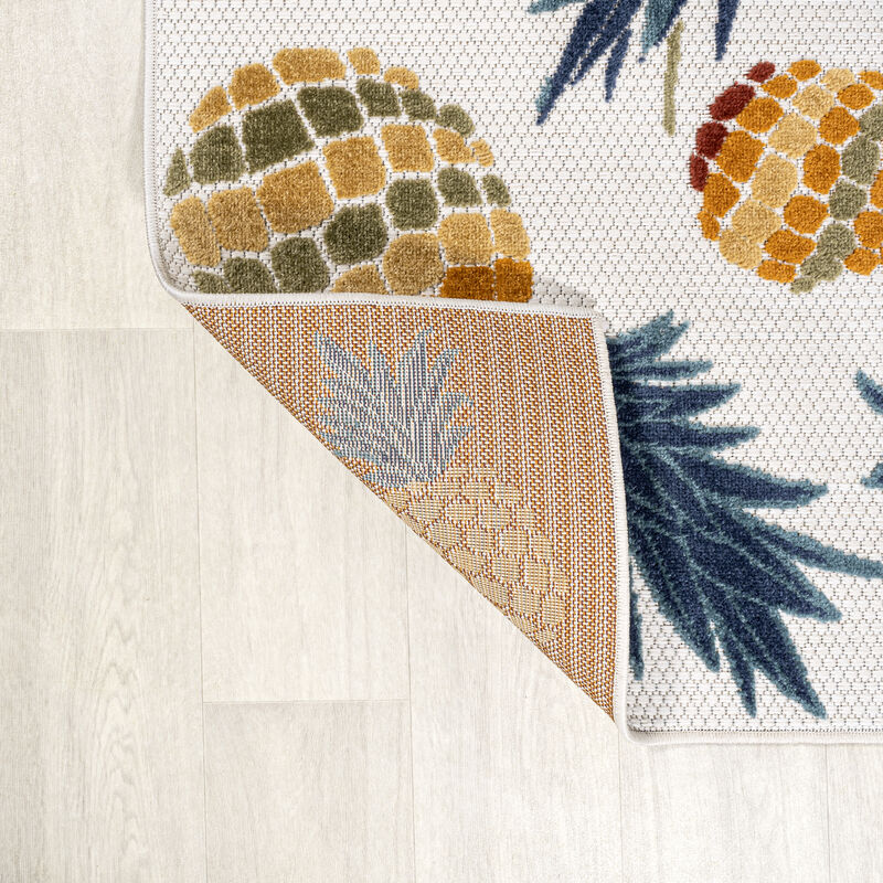 Ananas Bold Pineapple High-Low Indoor/Outdoor Area Rug