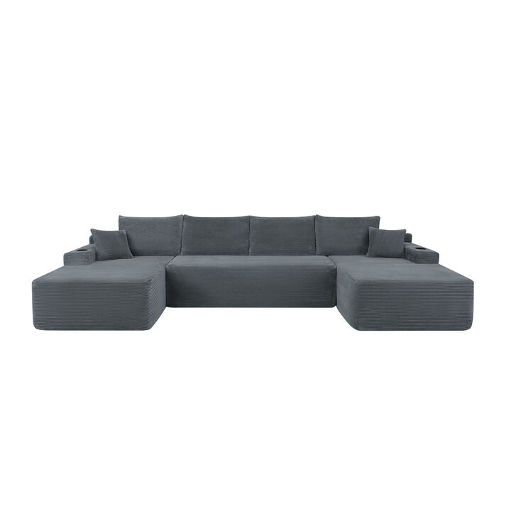 Mernri 126" Cloud Sectional Sofa