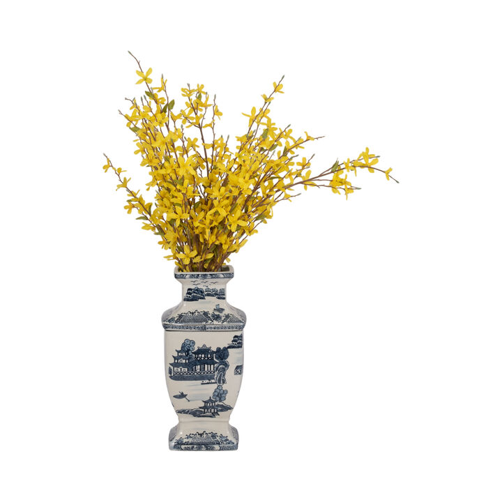 Chinoiserie Ceramic Vase