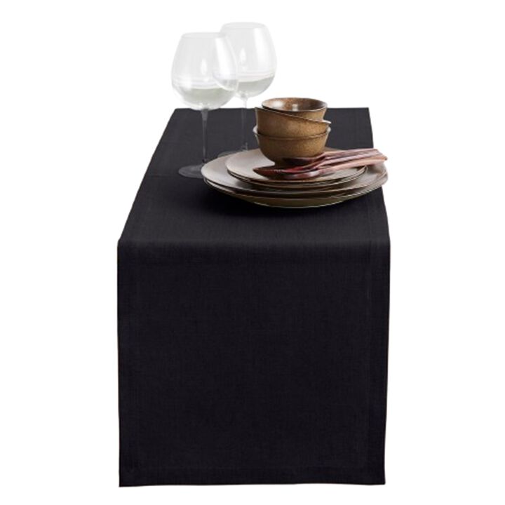 Solino Home 100% Pure Linen Table Runner - Diana