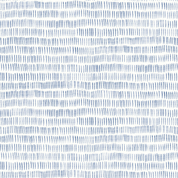 Pips Navy Watercolor Brushstrokes Wallpaper