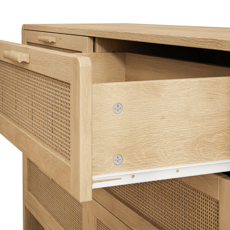 TATEUS 51.18'' Arc Shaped Corner Rattan Cabinet image number 5