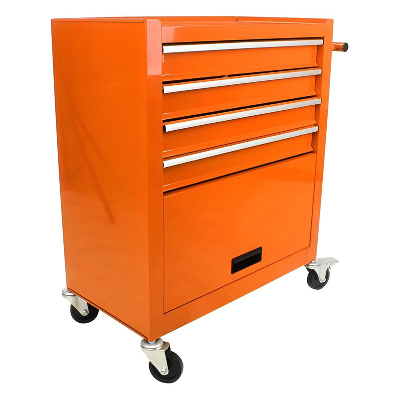 4-Drawer Rolling Tool Cart with Wheels Mobile Storage Organizer for Garage & Workshop