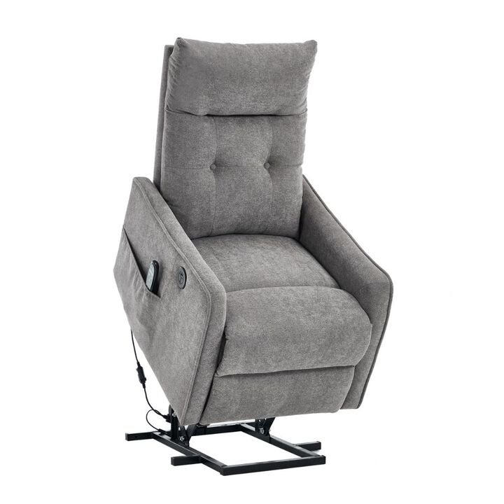 GOODSILO Single Motor Power Lift Recliner Chair with Massage, Heat and USB Charging for Ultimate Comfort and Support