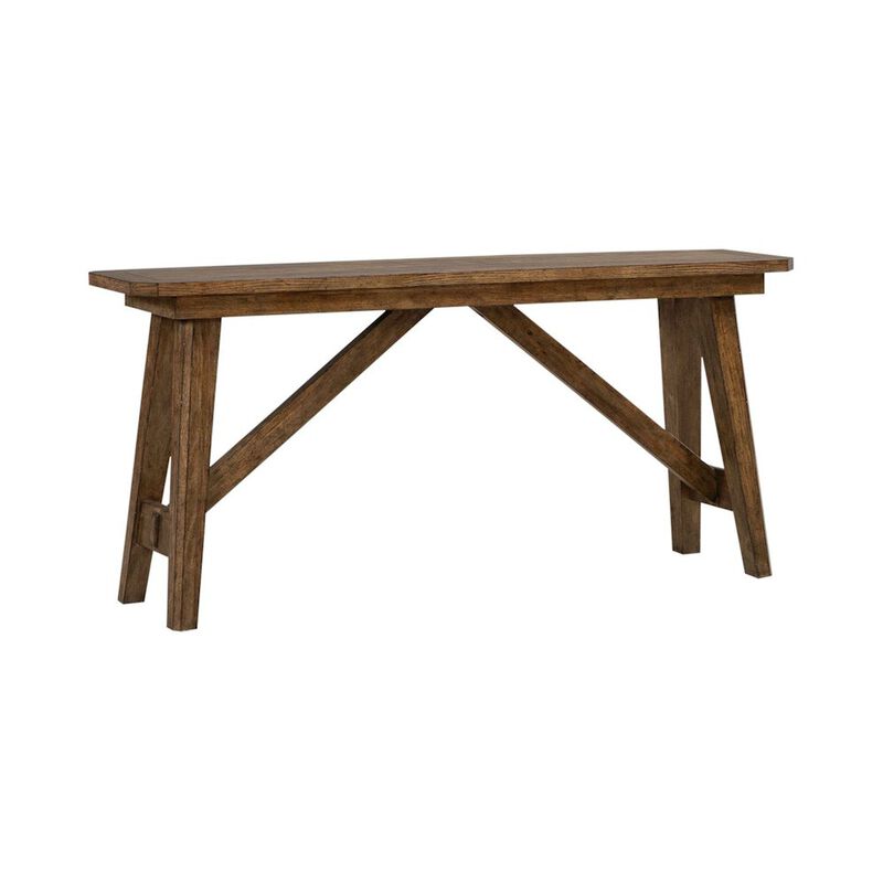 Liberty Furniture Carolina Park Sofa Table for Living Room - Amber Brown Oak image number 6