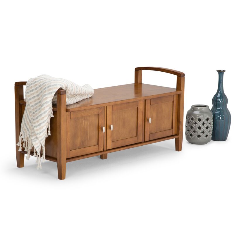 Puwom Solid Wood Entryway Storage Bench image number 7