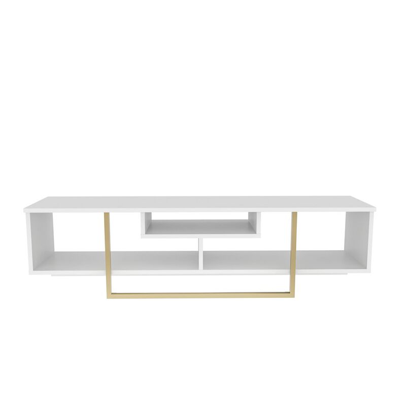 Decorotika Asal 59 Tv Stand - White Gold