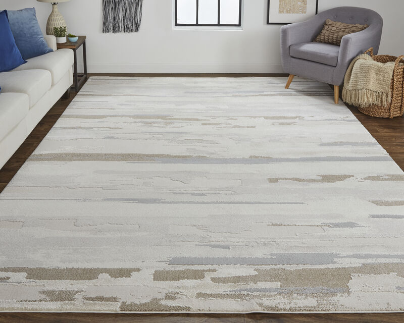 Vancouver 39FEF Ivory/Tan/Brown 9' x 12' Rug