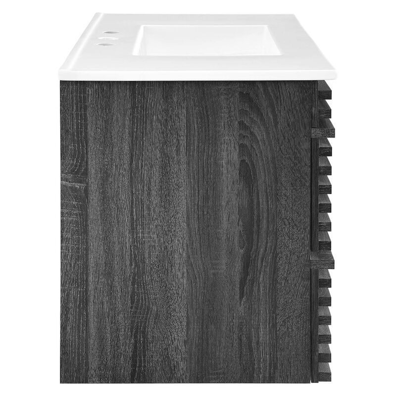 Render 36" Wall-Mount Bathroom Vanity image number 3