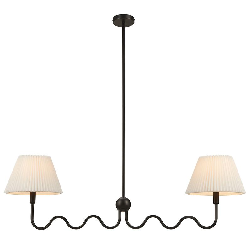 Wave Squiggle 2-Arm Pendant Light image number 7