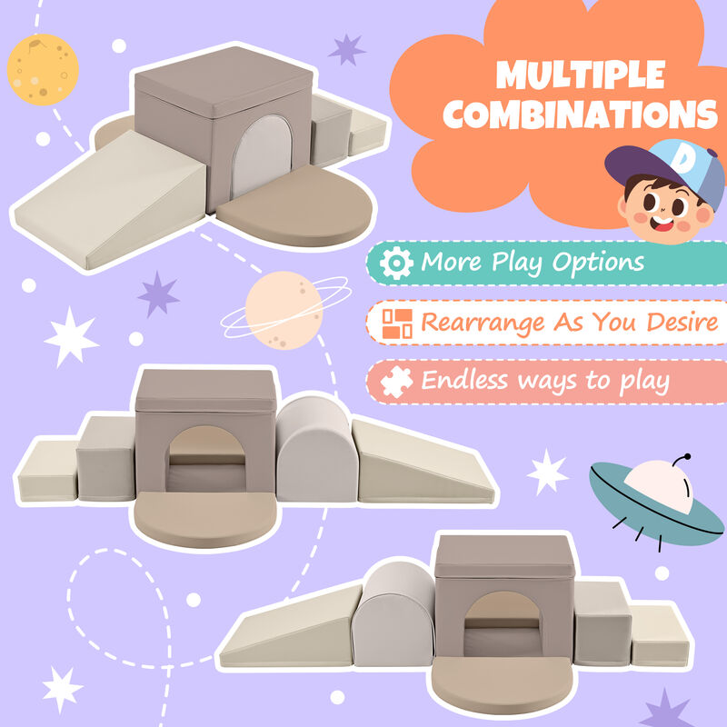 Merax Soft Play Equipment Climb and Crawl Playground