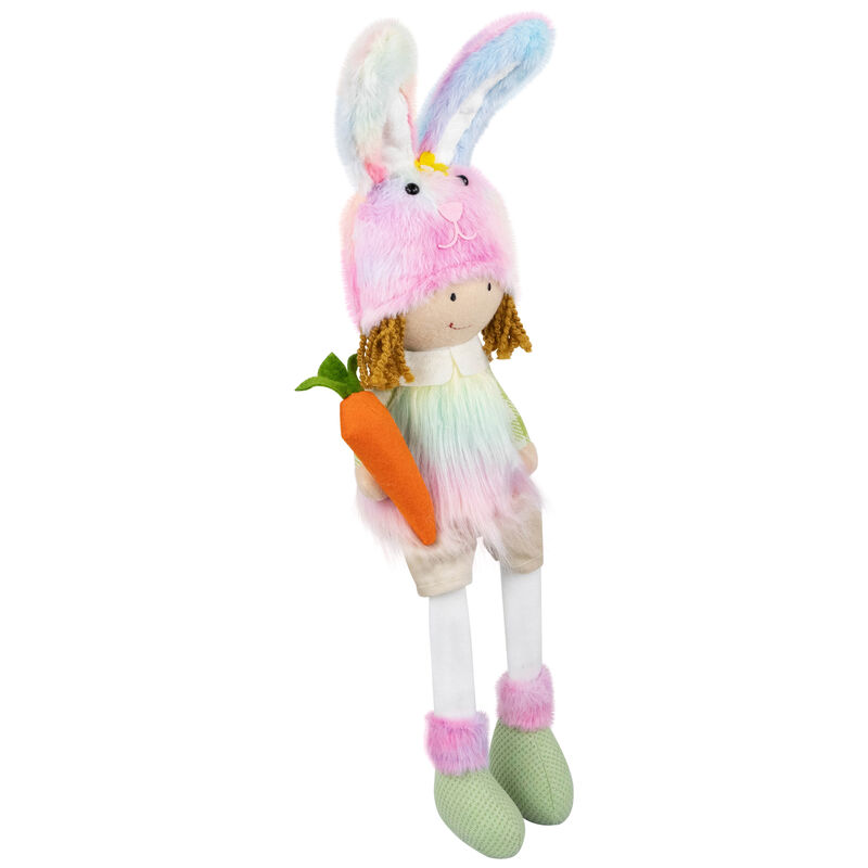 Girl Easter Figurine with Dangling Legs - 23" - Multi-Color