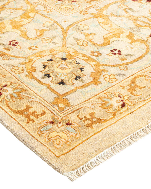 Eclectic, One-of-a-Kind Hand-Knotted Area Rug  - Ivory, 8' 1" x 10' 3"