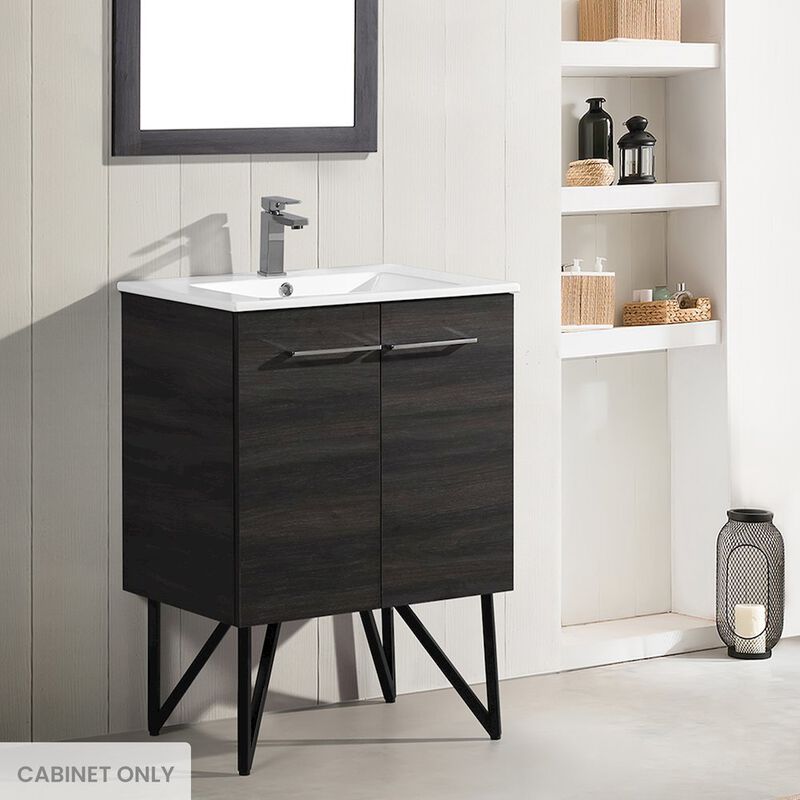 Annecy 24 Black Walnut Bathroom Vanity Cabinet Only (SM-BV222) image number 1