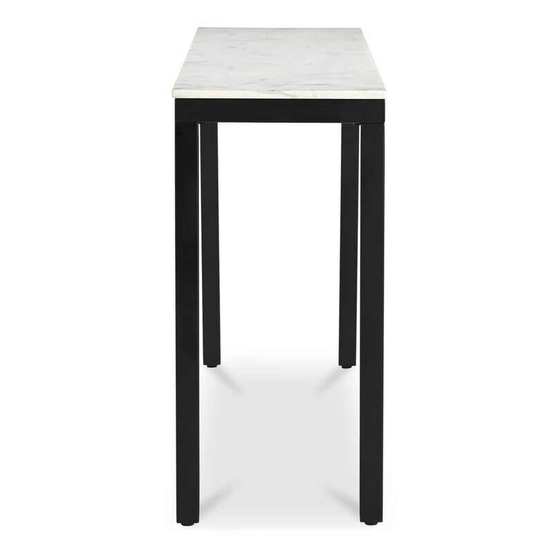 Moe’s Parson Console Table White Marble